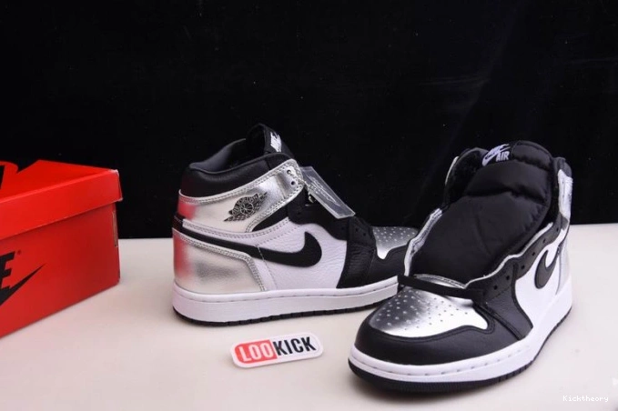 Kick Theory SILVER 1 WMNS HIGH CD0461-001 TOE JORDAN AIR OG 0803